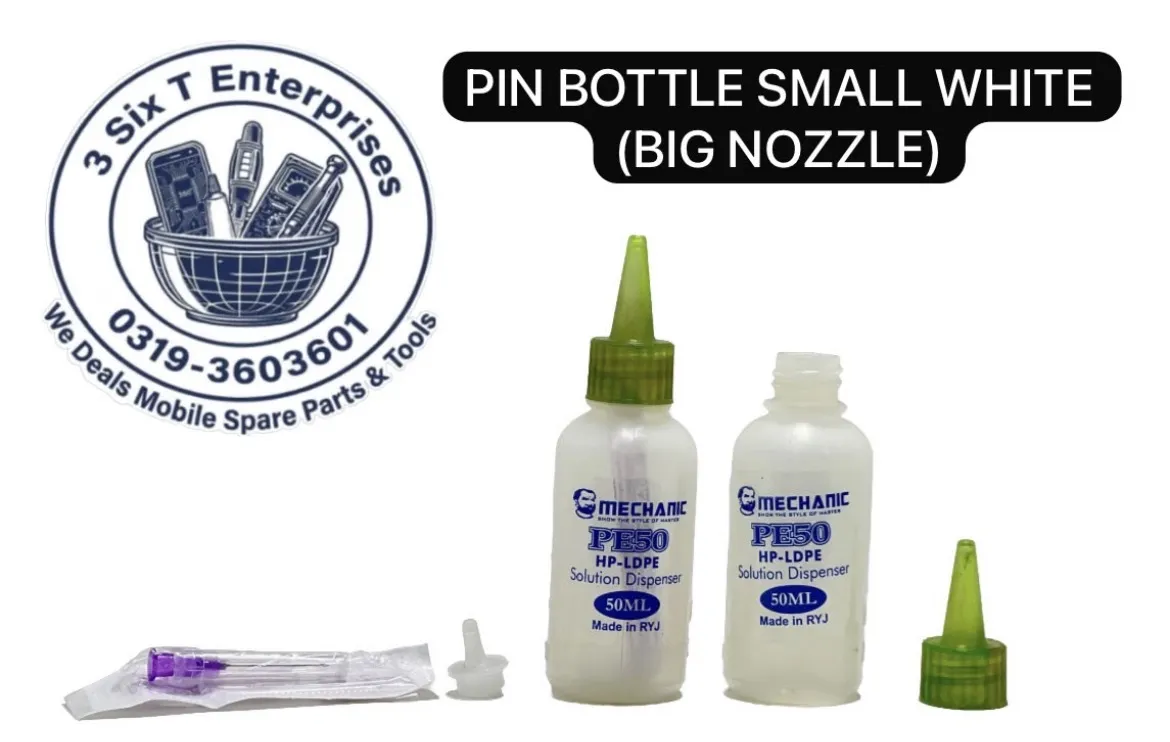 Pin Bottel Small White (Big Nozzle)